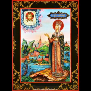 Икона в киоте "Царица Александра" , фотография 0. Интернет-магазин ЛАВКА ПОДАРКОВ