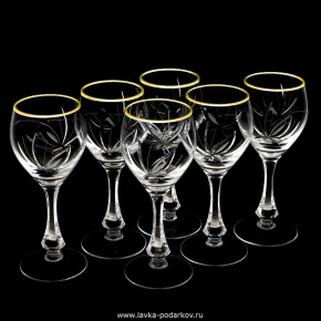 Набор хрустальных бокалов для вина 250 мл. 6 шт., фотография 0. Интернет-магазин ЛАВКА ПОДАРКОВ