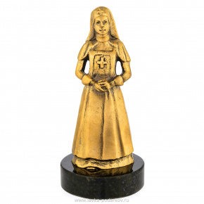 Бронзовая статуэтка "Сестра милосердия", фотография 0. Интернет-магазин ЛАВКА ПОДАРКОВ