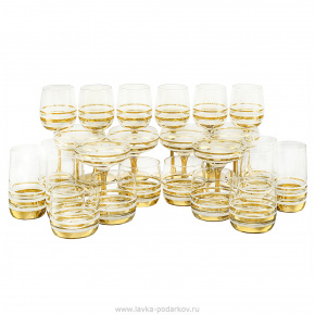 Набор фужеров и стаканов на 6 персон "Грация", фотография 0. Интернет-магазин ЛАВКА ПОДАРКОВ