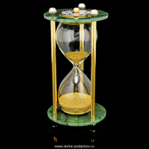 Песочные часы с нефритом. Златоуст, фотография 0. Интернет-магазин ЛАВКА ПОДАРКОВ