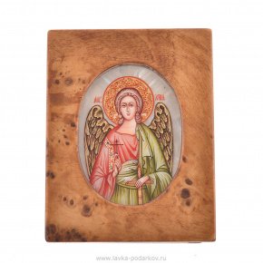 Икона "Ангел-хранитель" перламутровая, фотография 0. Интернет-магазин ЛАВКА ПОДАРКОВ