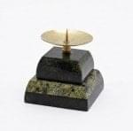 29031 Нат.камень Подсвечник 5х5х6см Змеевик 