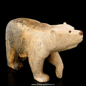 Скульптура из кости кита "Белый медведь", фотография 0. Интернет-магазин ЛАВКА ПОДАРКОВ