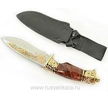 0013831 Златоуст Оружие сувенирное НОЖ "Барс"(кап, зол.колп.) NZK