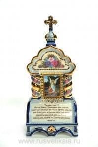 08005/кп Гжель КИОТ настольный "Ксения Петербуржская" 10*22см