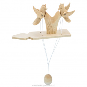 Богородская деревянная игрушка "Поющие птицы", фотография 0. Интернет-магазин ЛАВКА ПОДАРКОВ