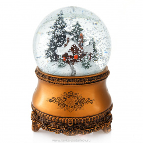Стеклянный шар "Старый дом" со снегом, фотография 0. Интернет-магазин ЛАВКА ПОДАРКОВ