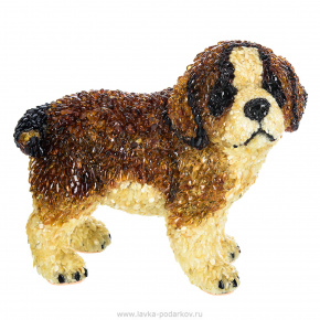 Скульптура из янтаря "Маленькая собака", фотография 0. Интернет-магазин ЛАВКА ПОДАРКОВ