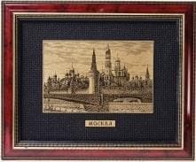  /16*21см Офорт черно-белый "Москва. Кремль Вид с Б.Каменного моста" 