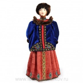 Кукла "Боярыня" В традиционном зимнем одеянии с опушкой, фотография 0. Интернет-магазин ЛАВКА ПОДАРКОВ