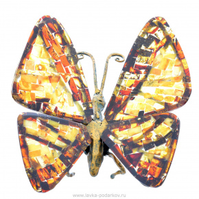Янтарь Скульптура "Бабочка" бронза, фотография 0. Интернет-магазин ЛАВКА ПОДАРКОВ