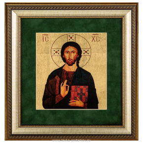 Икона "Христос Спаситель" 30х32 см, фотография 0. Интернет-магазин ЛАВКА ПОДАРКОВ