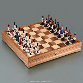 Шахматы деревянные "Аустерлиц", фотография 0. Интернет-магазин ЛАВКА ПОДАРКОВ