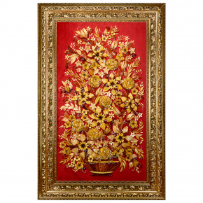 Картина янтарная "Букет цветов" 82х142 см, фотография 0. Интернет-магазин ЛАВКА ПОДАРКОВ