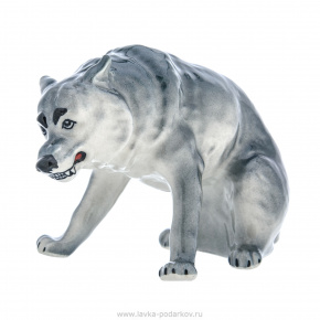 Фарфоровая статуэтка "Свирепый волк", фотография 0. Интернет-магазин ЛАВКА ПОДАРКОВ