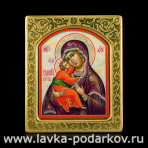 Икона "Божия Матерь Владимирская" с перламутром