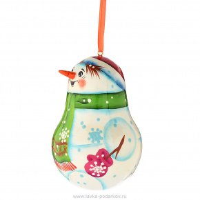 Новогодняя игрушка "Снеговик", фотография 0. Интернет-магазин ЛАВКА ПОДАРКОВ