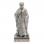 Христианская оловянная миниатюра "Святой Николай Чудотворец"
