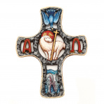Христианская оловянная миниатюра "Крест настенный"