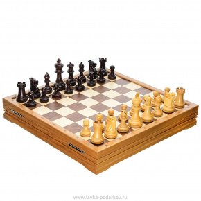 Шахматы деревянные стандартные 43х43 см, фотография 0. Интернет-магазин ЛАВКА ПОДАРКОВ
