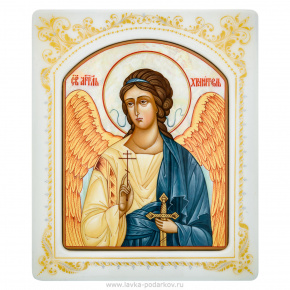 Икона "Ангел Хранитель" с перламутром 18х15 см, фотография 0. Интернет-магазин ЛАВКА ПОДАРКОВ