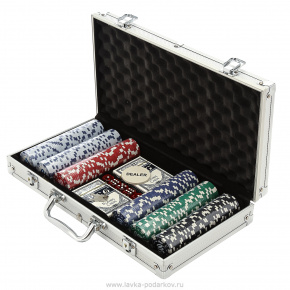 Покерный набор на 300 фишек в алюминиевом кейсе, фотография 0. Интернет-магазин ЛАВКА ПОДАРКОВ