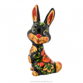 Статуэтка "Кролик лесной". Хохлома, фотография 0. Интернет-магазин ЛАВКА ПОДАРКОВ