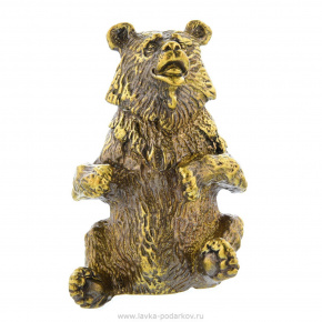 Бронзовая статуэтка "Медведь сидячий", фотография 0. Интернет-магазин ЛАВКА ПОДАРКОВ