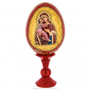 Пасхальное яйцо на подставке "Божья Матерь Владимирская", фотография 0. Интернет-магазин ЛАВКА ПОДАРКОВ
