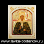 Икона "Матрона Московская" с перламутром