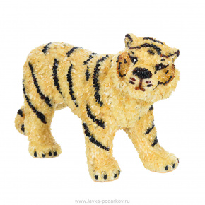 Скульптура из янтаря "Тигр", фотография 0. Интернет-магазин ЛАВКА ПОДАРКОВ