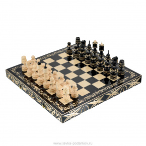 Шахматы деревянные резные 50х50 см, фотография 0. Интернет-магазин ЛАВКА ПОДАРКОВ
