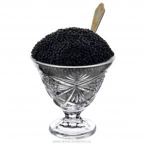 Сувенир ваза из стекла "Икра черная", фотография 0. Интернет-магазин ЛАВКА ПОДАРКОВ
