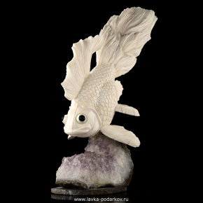 Скульптура из кости "Царь-рыба", фотография 0. Интернет-магазин ЛАВКА ПОДАРКОВ
