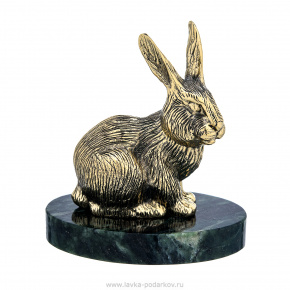 Бронзовая статуэтка "Кролик", фотография 0. Интернет-магазин ЛАВКА ПОДАРКОВ