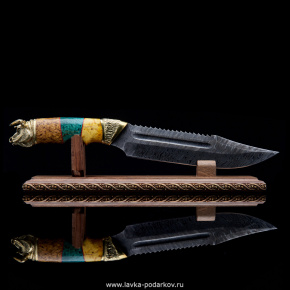 Нож сувенирный "Бык" на подставке, фотография 0. Интернет-магазин ЛАВКА ПОДАРКОВ