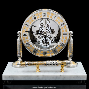Часы-скелетоны на подставке с ручкой. Златоуст, фотография 0. Интернет-магазин ЛАВКА ПОДАРКОВ