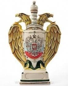 -0,75л Фарфор ШТОФ "Орел" в золоте 0,75л в комплекте 7898