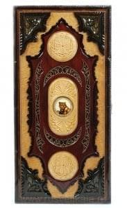 3860/45*21см Нарды резные "Львица"  (липа, медь, кость моржа) 