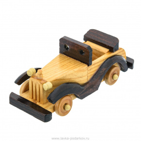 Деревянная игрушка "Машина ретро кабриолет", фотография 0. Интернет-магазин ЛАВКА ПОДАРКОВ