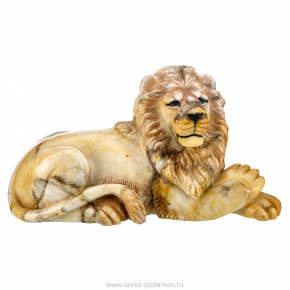 Скульптура из натурального камня "Лев". Ангидрид, фотография 0. Интернет-магазин ЛАВКА ПОДАРКОВ