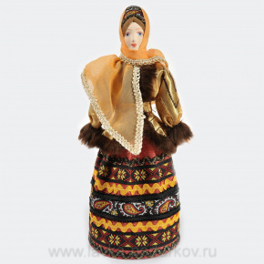 Кукла "Женщина" В традиционном зимнем наряде , фотография 0. Интернет-магазин ЛАВКА ПОДАРКОВ