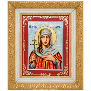 Икона на перламутре "Святая великомученица Лариса" 35х30 см, фотография 0. Интернет-магазин ЛАВКА ПОДАРКОВ
