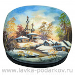 Шкатулка с художественной росписью "Зимний пейзаж"