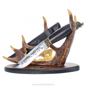 Нож сувенирный "Волк" на подставке, фотография 0. Интернет-магазин ЛАВКА ПОДАРКОВ