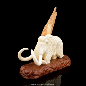 Скульптура из бивня мамонта и рога лося "Мамонт", фотография 0. Интернет-магазин ЛАВКА ПОДАРКОВ