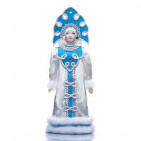 Фарфоровая кукла "Снегурочка" в зимнем костюме , фотография 0. Интернет-магазин ЛАВКА ПОДАРКОВ