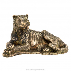 Бронзовая статуэтка "Тигр лежит", фотография 0. Интернет-магазин ЛАВКА ПОДАРКОВ