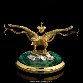 Бронзовая статуэтка на камне "Двуглавый орел", фотография 0. Интернет-магазин ЛАВКА ПОДАРКОВ
